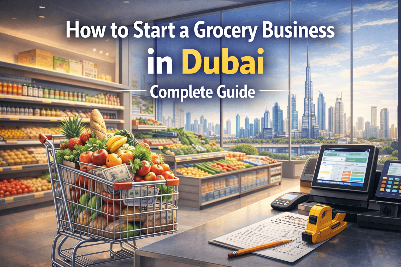 كيف تبدأ مشروع بقالة في دبي – الدليل الكامل
