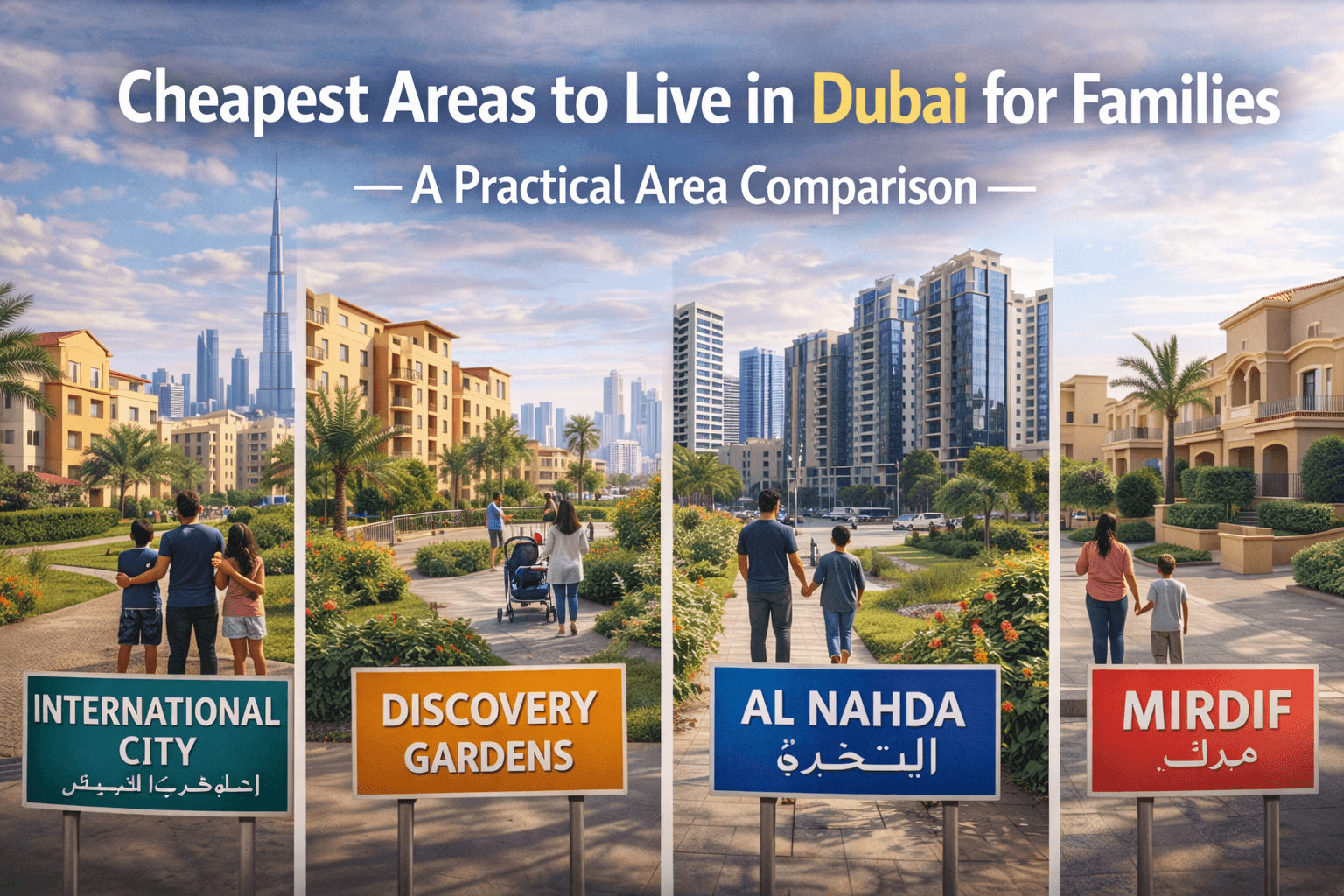 Cheapest Areas to Live in Dubai for Families – A Practical Area Comparison