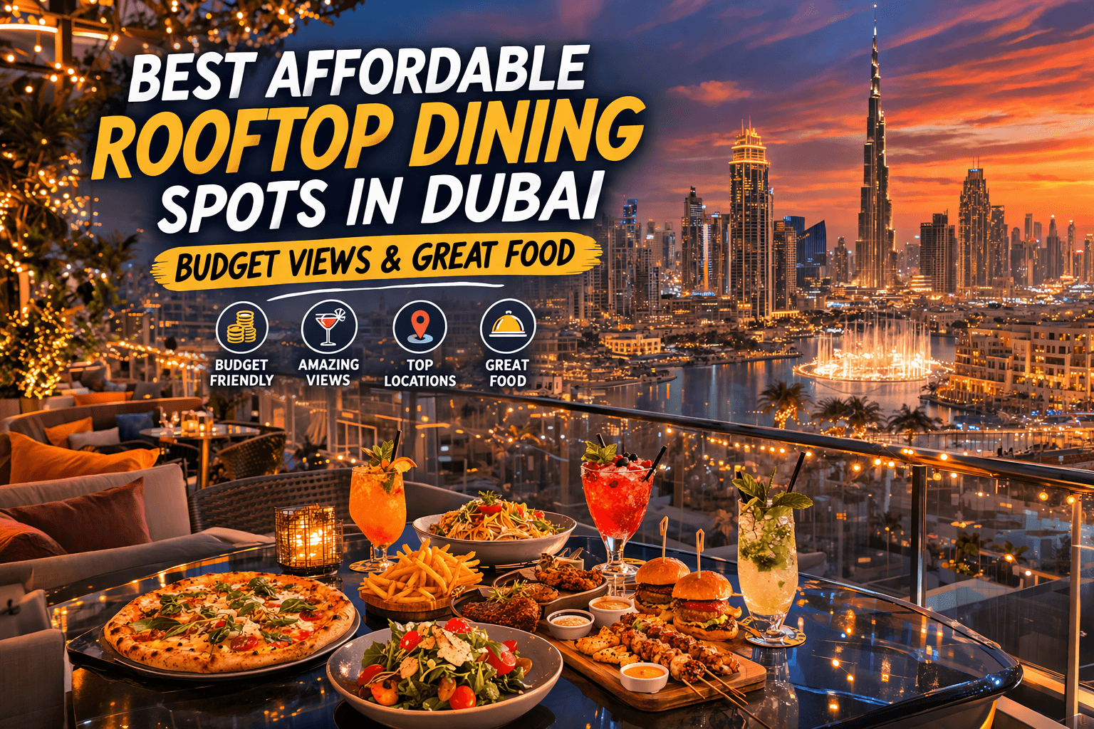 Best Affordable Rooftop Dining Spots in Dubai