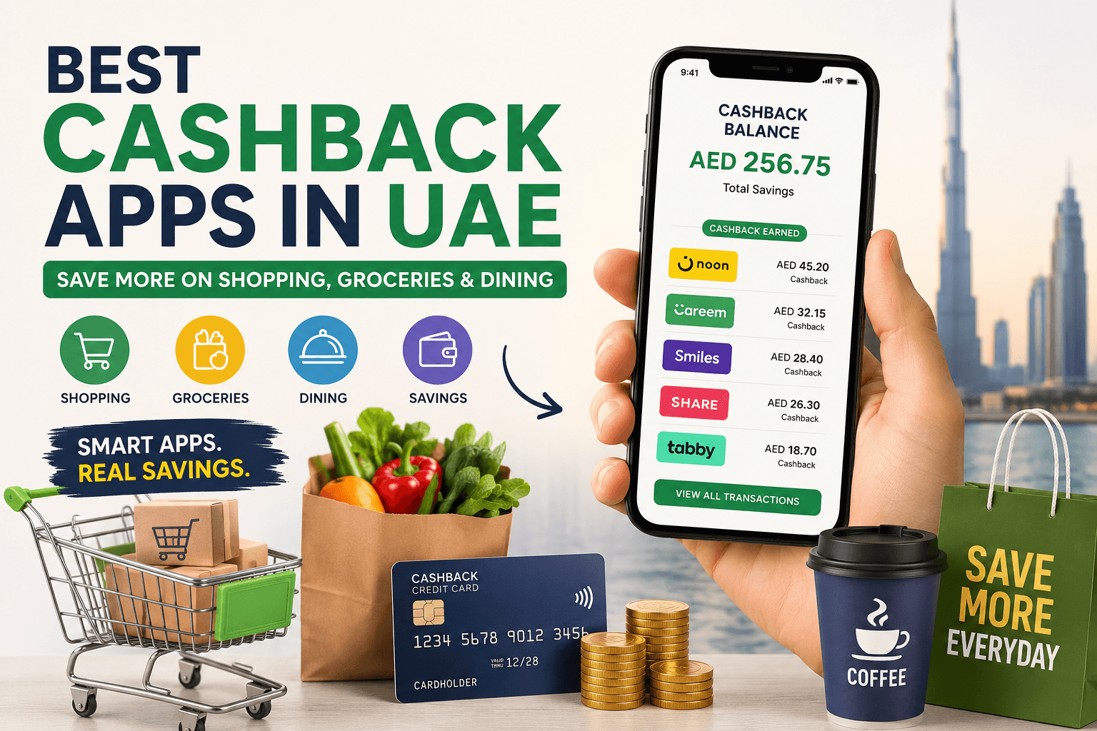 أفضل تطبيقات الكاش باك في الإمارات 2026: أي التطبيقات تساعدك فعلاً على التوفير؟