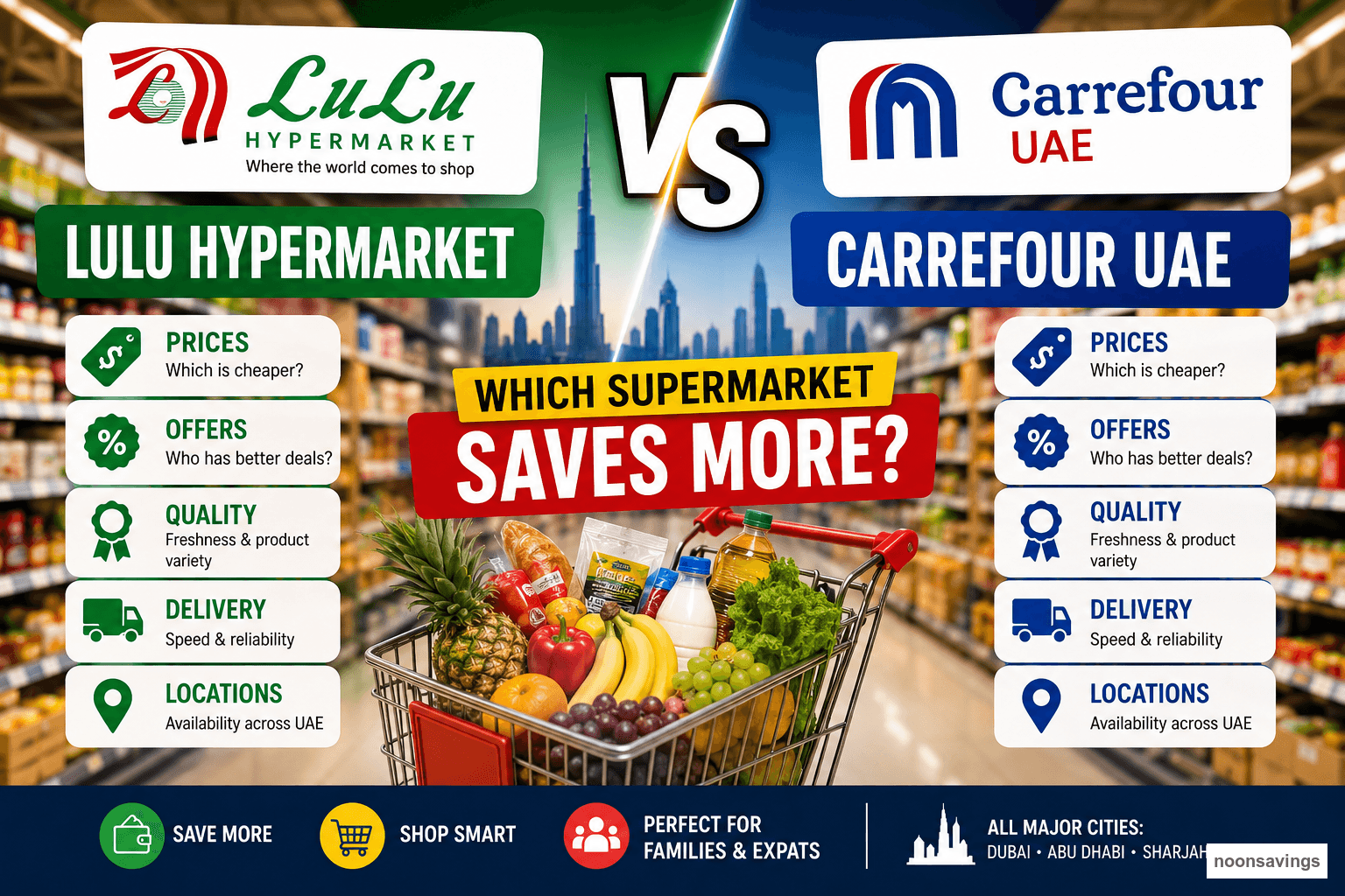 Lulu vs Carrefour UAE – Which Supermarket Saves More?