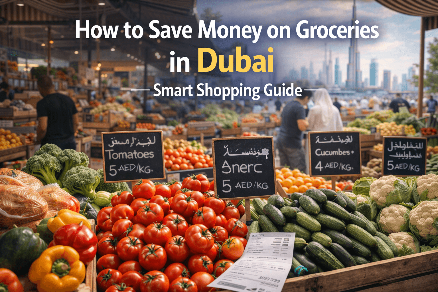 البقالة الرخيصة في دبي – طرق ذكية لتوفير المال عند شراء الطعام